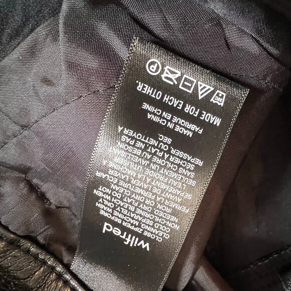 Aritzia Wilfred The Melina™ Vegan High Rise Leather Pants Black | Size 6 - Picture 7 of 8